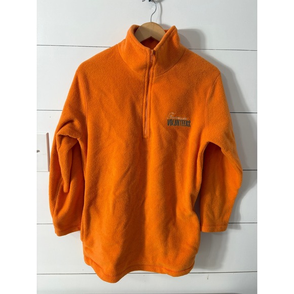 Tennessee Volunteers Quarter Zip Fleece Pullover Orange Medium Football Season - Picture 1 of 8